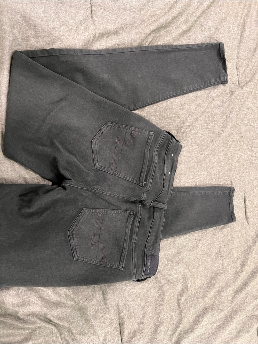 American Eagle Outfitters Women's Dark Green Skinny Jeans - Picture 2 of 3